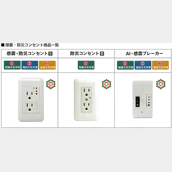 感震・出火防止コンセント『雅』